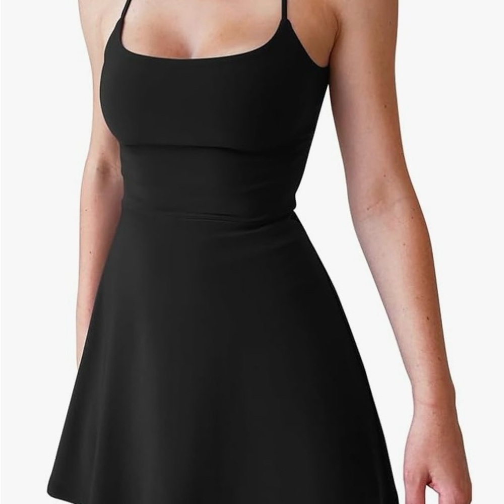 New. Size S. XXTAXN Women's Summer Spaghetti Strap Mini Dress with Shorts.